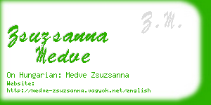 zsuzsanna medve business card